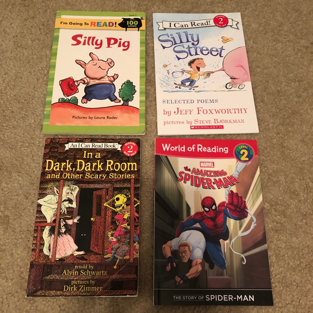 (4) Level 2 Reading Books